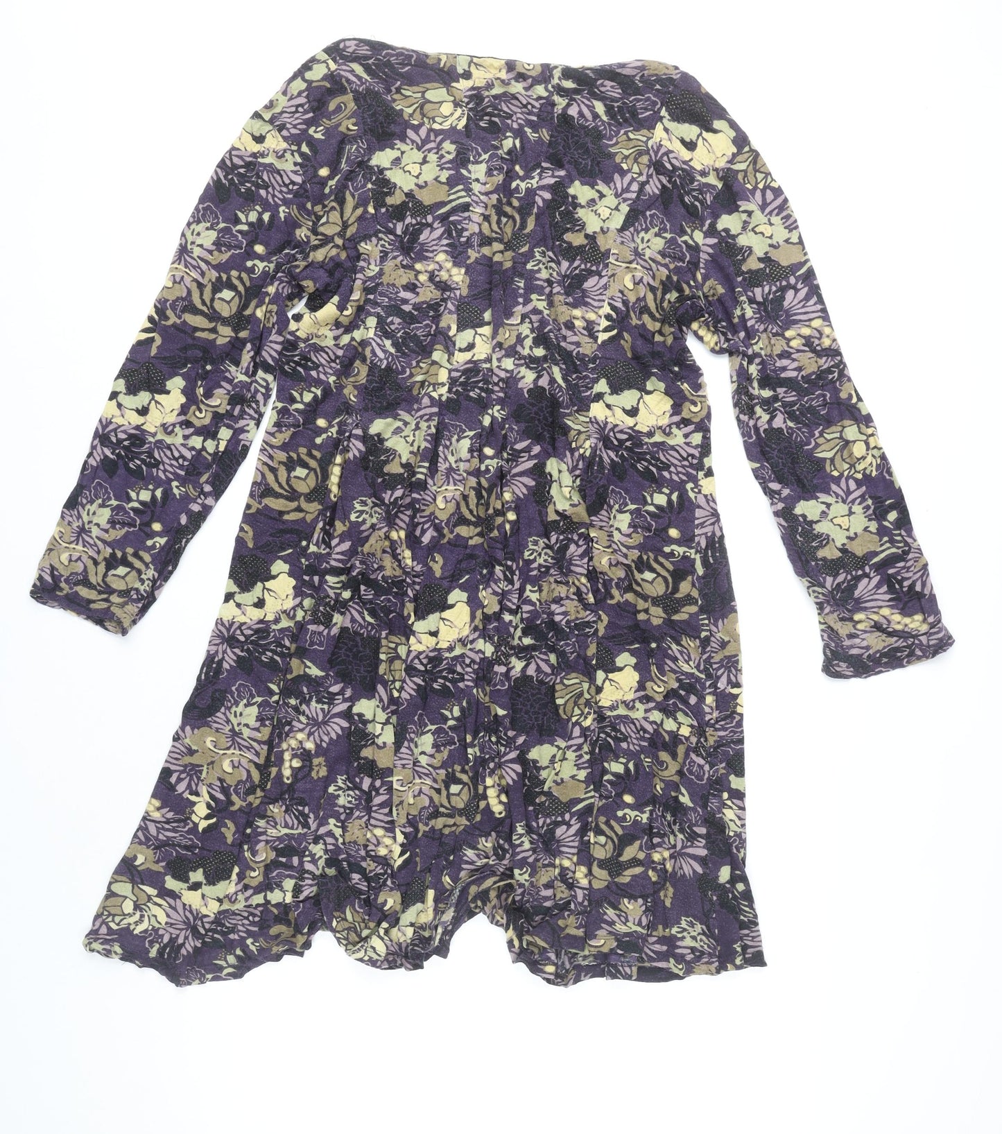 Nomads Women’s Multicoloured Floral A-Line Knee Dress Size 18 Viscose