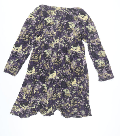 Nomads Women’s Multicoloured Floral A-Line Knee Dress Size 18 Viscose