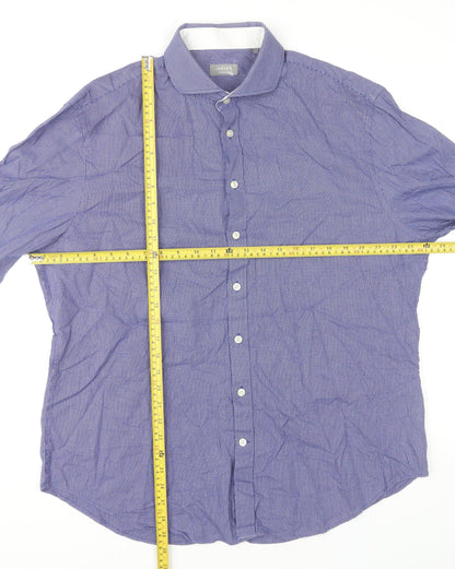 Mens UK Collar Size XL Jaeger Smart Purple  Dress Shirt