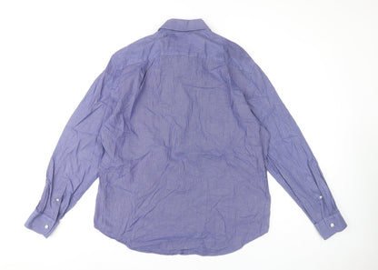 Mens UK Collar Size XL Jaeger Smart Purple  Dress Shirt