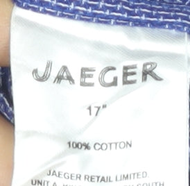 Mens UK Collar Size XL Jaeger Smart Purple  Dress Shirt