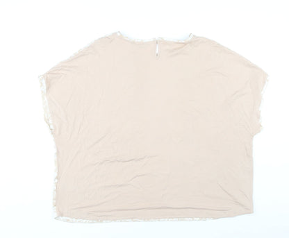 Womens UK Size 24 Marks and Spencer Beige Basic Blouse