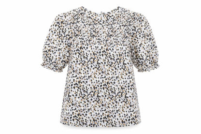 Next Women’s Multicolour Animal Print Puff Sleeve Tunic Blouse UK 12