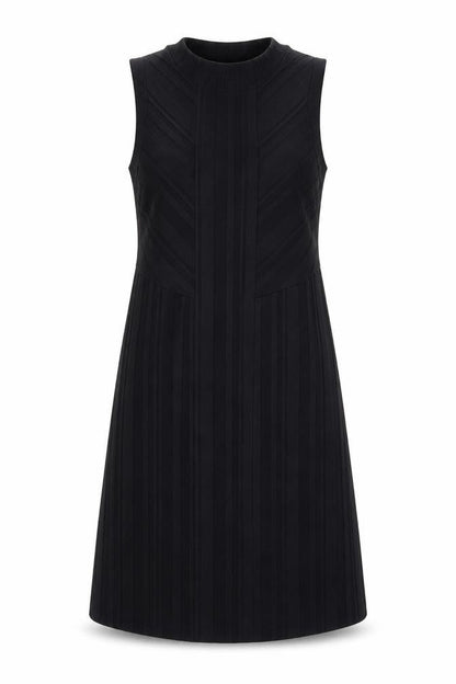 Gap Women's Black XS A-Line Sleeveless Striped Knee Length Dress