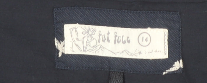 Fat Face Women’s Blue Animal Print A-Line Knee Length Skirt Size 14