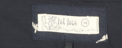 Fat Face Women’s Blue Animal Print A-Line Knee Length Skirt Size 14