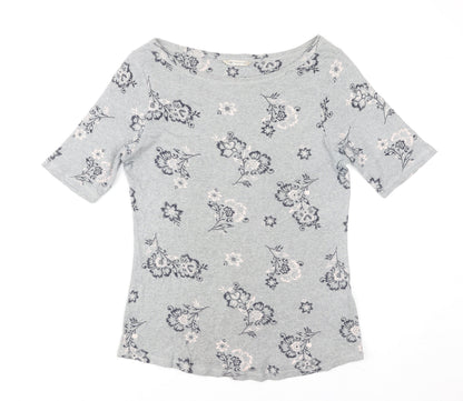 Womens UK Size 14 Marks and Spencer Grey Basic T-Shirt