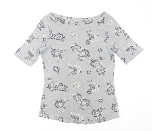 Womens UK Size 14 Marks and Spencer Grey Basic T-Shirt