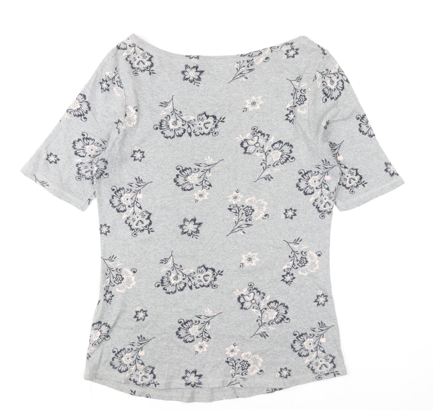 Womens UK Size 14 Marks and Spencer Grey Basic T-Shirt