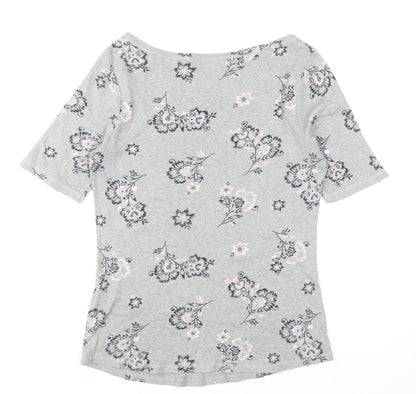 Womens UK Size 14 Marks and Spencer Grey Basic T-Shirt
