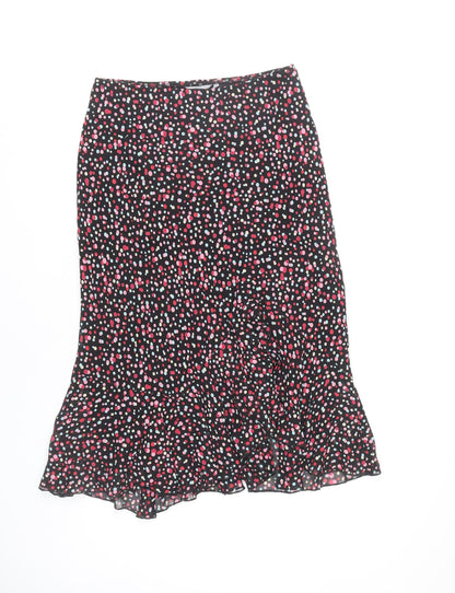 Marks and Spencer Women’s Multicoloured Polka Dot Flare Midi Skirt Size 10