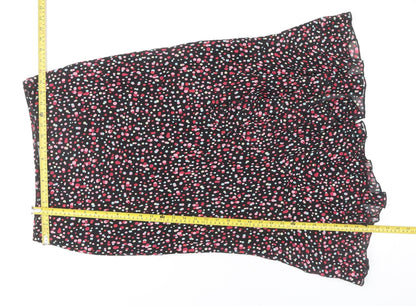 Marks and Spencer Women’s Multicoloured Polka Dot Flare Midi Skirt Size 10