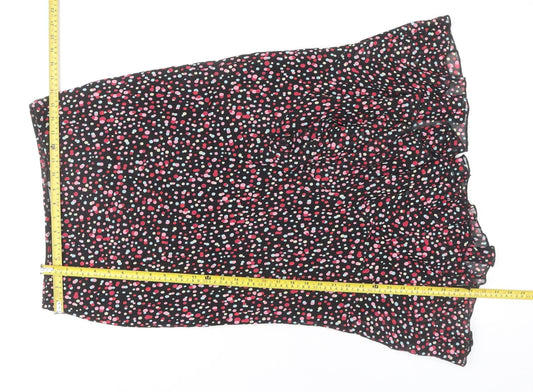 Marks and Spencer Women’s Multicoloured Polka Dot Flare Midi Skirt Size 10