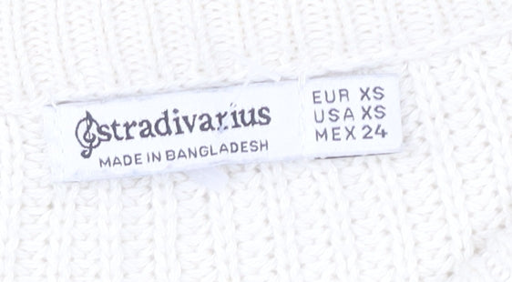 Womens UK Size XS Stradivarius Multicoloured Pullover Jumper