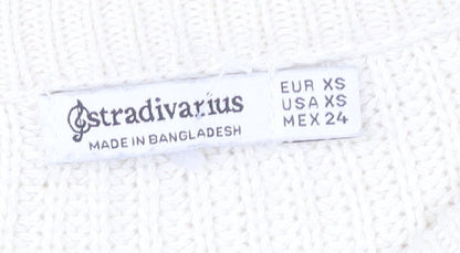 Womens UK Size XS Stradivarius Multicoloured Pullover Jumper