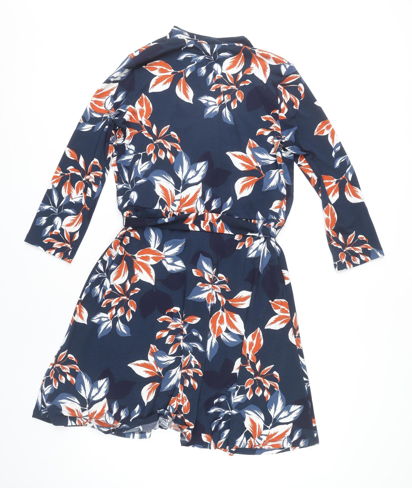 H&M MAMA Women's Multicoloured Floral Wrap Maternity Dress Size 12