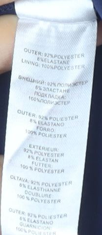 Little Mistress Women’s Blue UK12 Bodycon Lace Off-Shoulder Dress