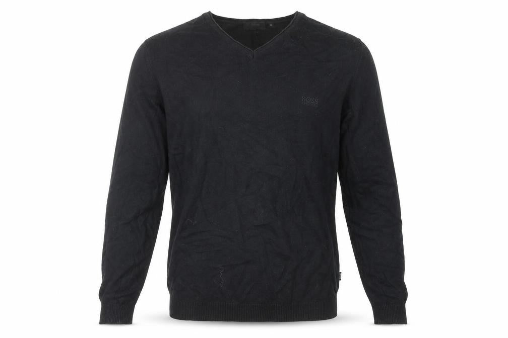 Mens UK Size M HUGO BOSS Black Pullover Jumper
