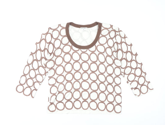 Womens UK Size 16 Kaliko Brown Pullover Jumper