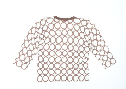 Womens UK Size 16 Kaliko Brown Pullover Jumper