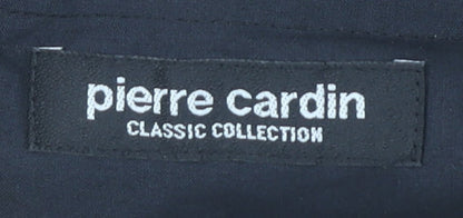 Pierre Cardin Men's Black 34R Classic Fit Pleated Dress Trousers