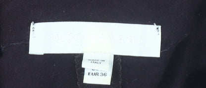 Nicole Farhi Women's Black Wool Cotton Sheath Dress UK 6 Knee Length