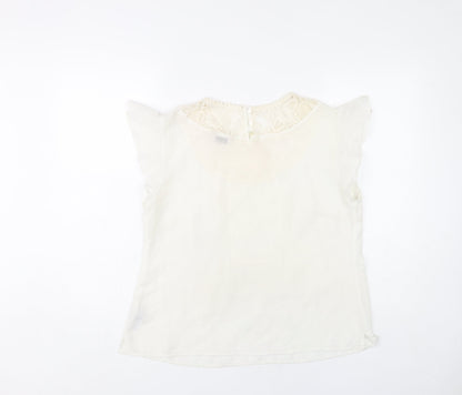 Womens UK Size 14 Marks and Spencer White Basic Blouse
