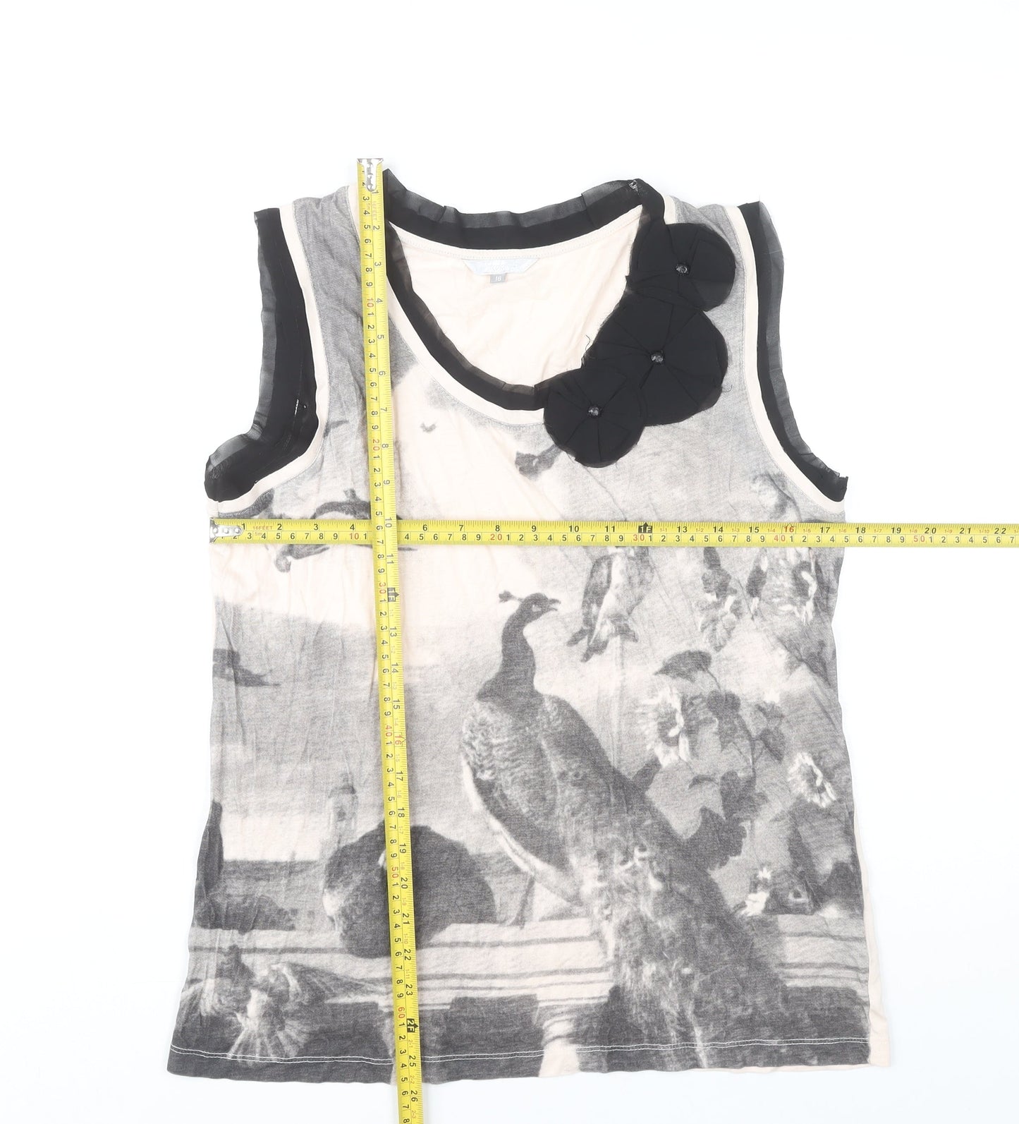 Womens UK Size 16 Lakeland Multicoloured Basic Tank