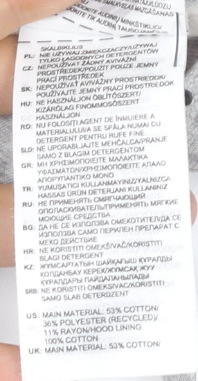 Adidas Women’s Grey Pullover Hoodie Size S Regular Fit Sports Logo