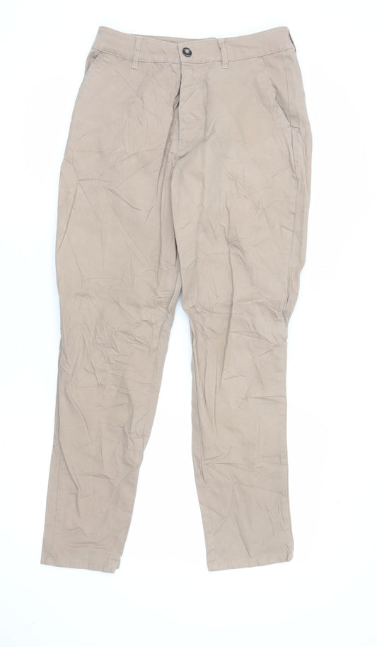 ASOS DESIGN Men's Beige Slim Fit Chino Trousers 26W 26L Cotton Stretch