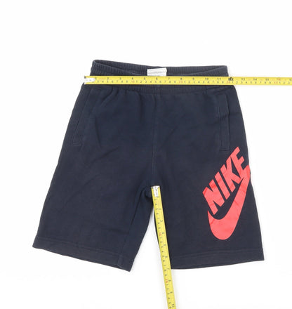 Nike SB Boys Blue Athletic Shorts 8-10Y Elastic Waist French Terry