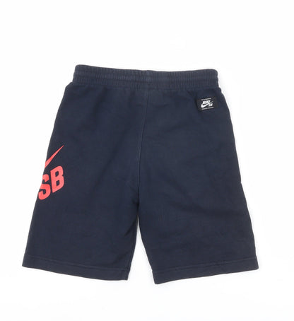 Nike SB Boys Blue Athletic Shorts 8-10Y Elastic Waist French Terry
