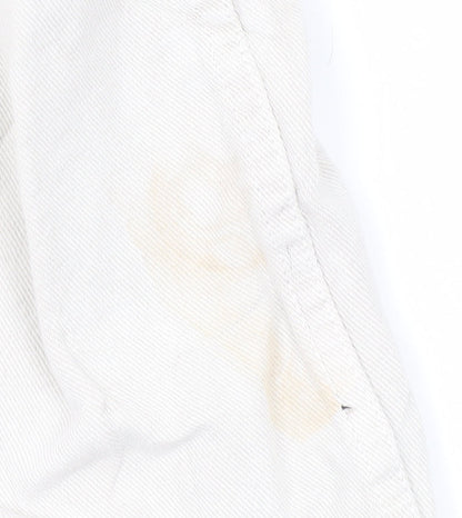 ZARA Men Beige Relaxed Fit Long Sleeve Button-Up Shirt L 48in