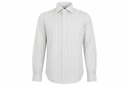 Zara Man White Striped Long Sleeve Button-Up Shirt Men's S 38in