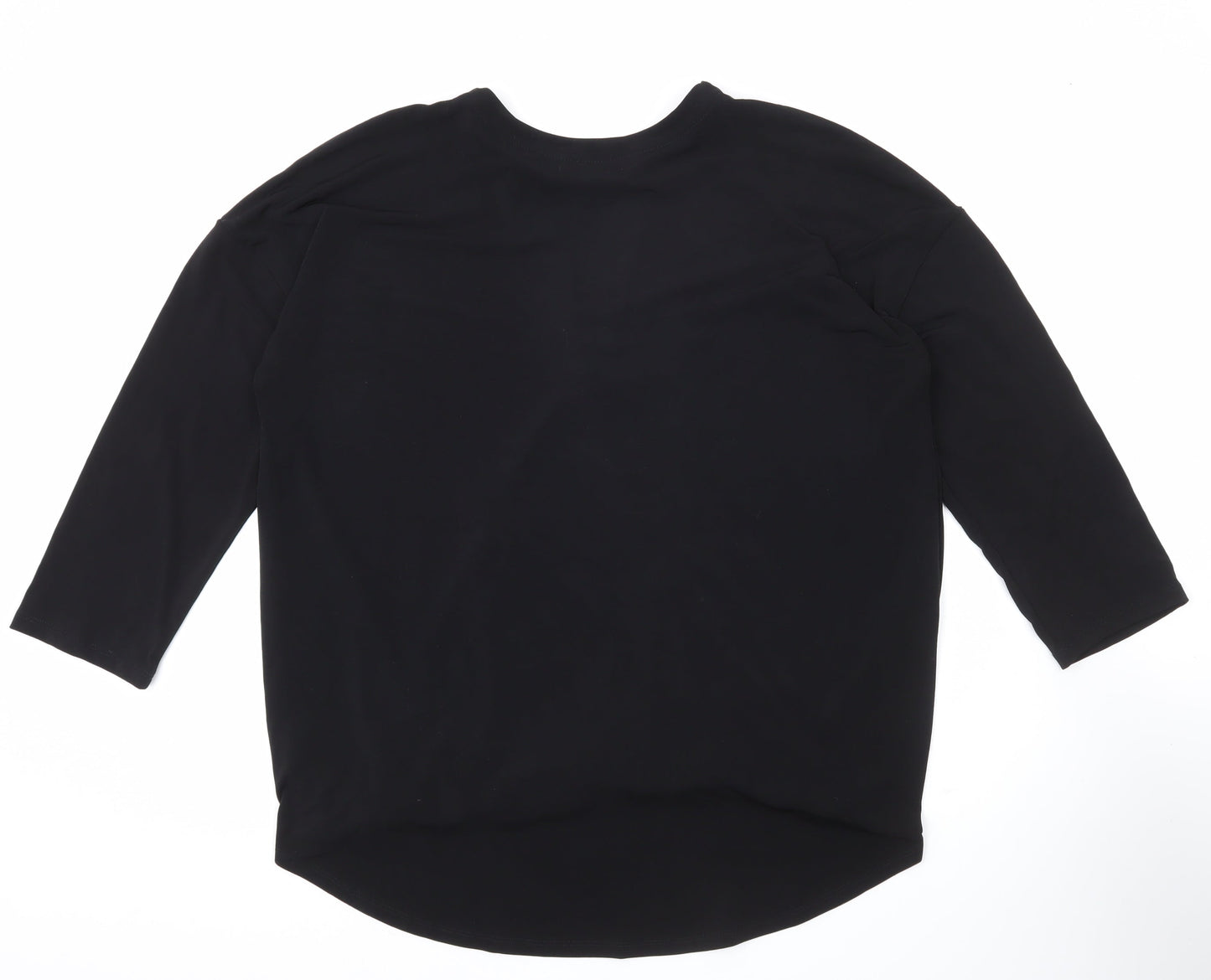 Womens UK Size XL Cynthia Rowley Black Wrap Blouse