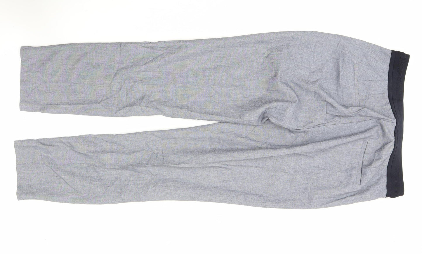 Womens UK Size L Zara Regular Fit CasualWorkwear Grey Trousers