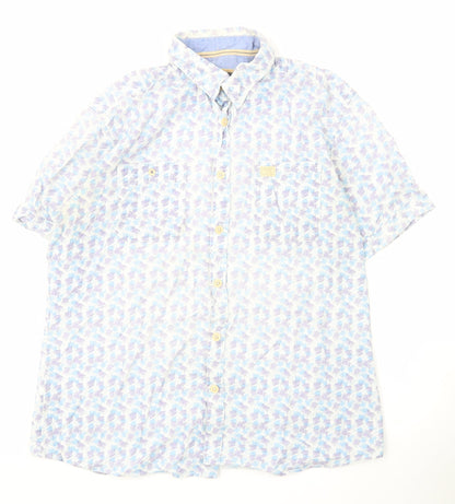 North Coast Men's Multicoloured Tropical Floral Cotton Shirt L
