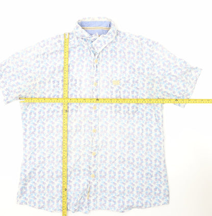 North Coast Men's Multicoloured Tropical Floral Cotton Shirt L
