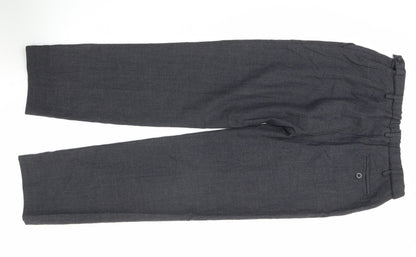 John Lewis Boys Grey 15Y Regular Fit Wool Blend Dress Trousers School Formal