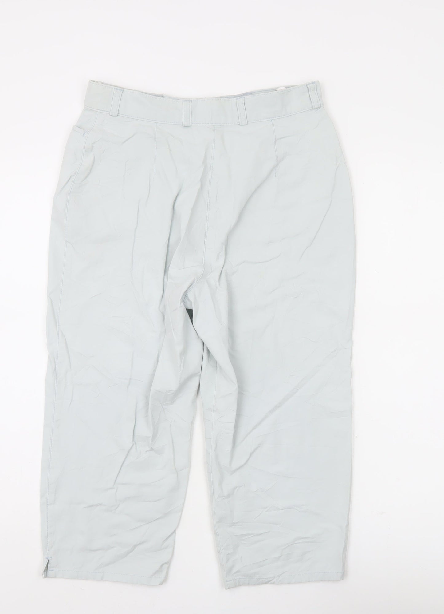 Womens UK Size 14 zaffiri Regular Fit Capri Grey Trousers