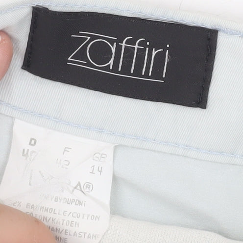 Womens UK Size 14 zaffiri Regular Fit Capri Grey Trousers