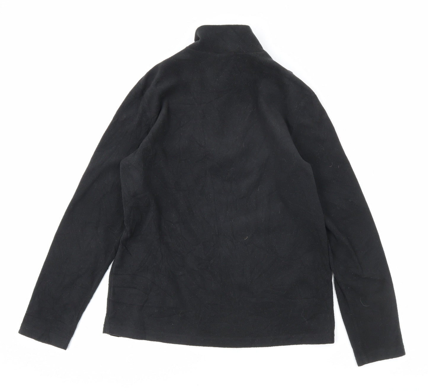 The North Face Boys Black L Pullover Fleece Sweatshirt 1/4 Zip Outdoor
