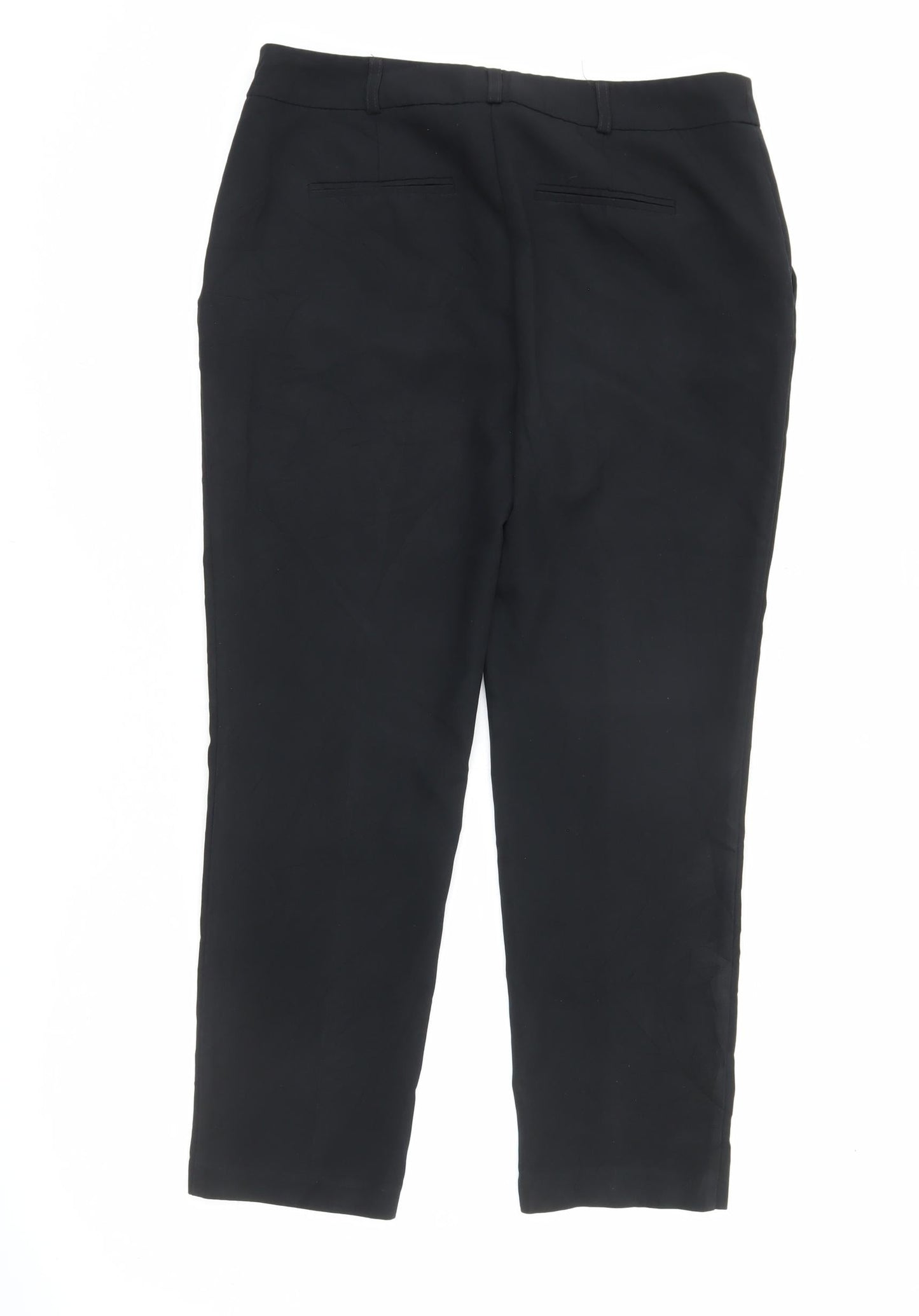 Womens UK Size 10 Dorothy Perkins Regular Fit BusinessWorkwearCasual Black Trous