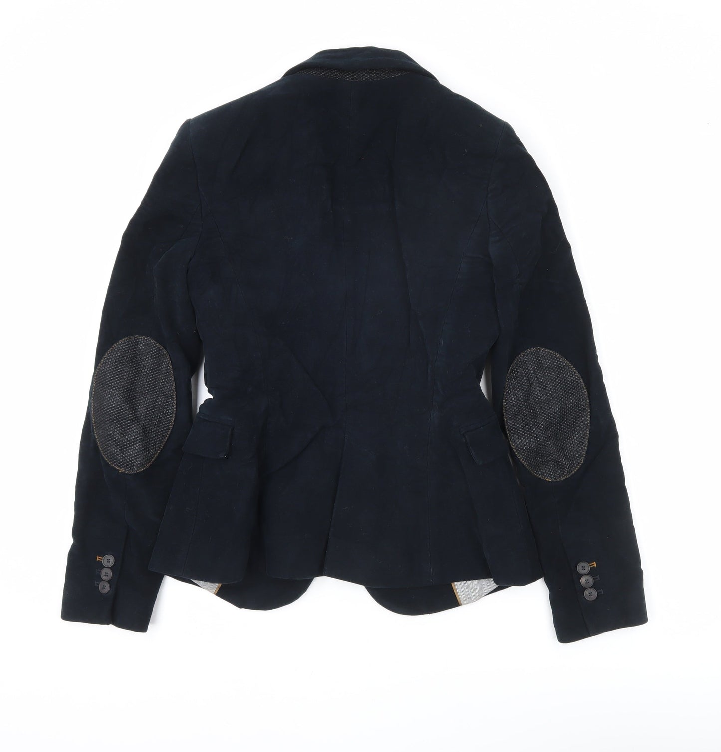 Zara Basic Women's Blue Slim Fit Notch Lapel Blazer Size S