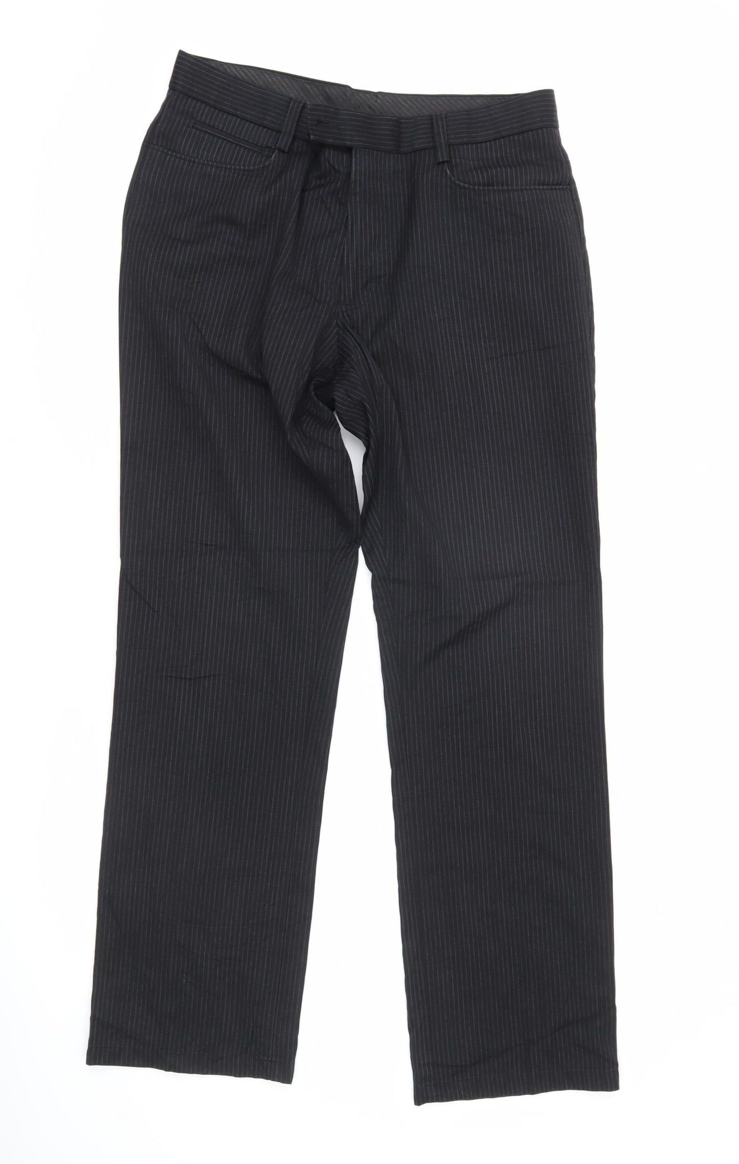 Womens UK Size 12 NEXT Regular Fit Dress Pants Black Trousers