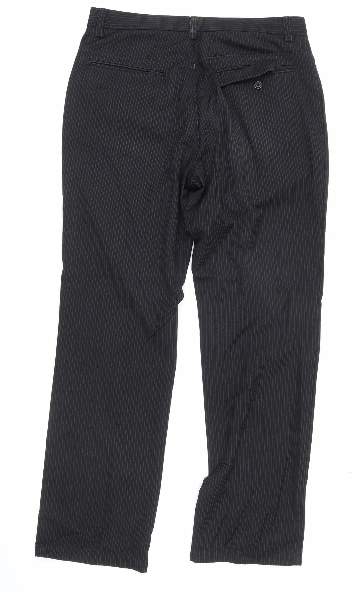 Womens UK Size 12 NEXT Regular Fit Dress Pants Black Trousers