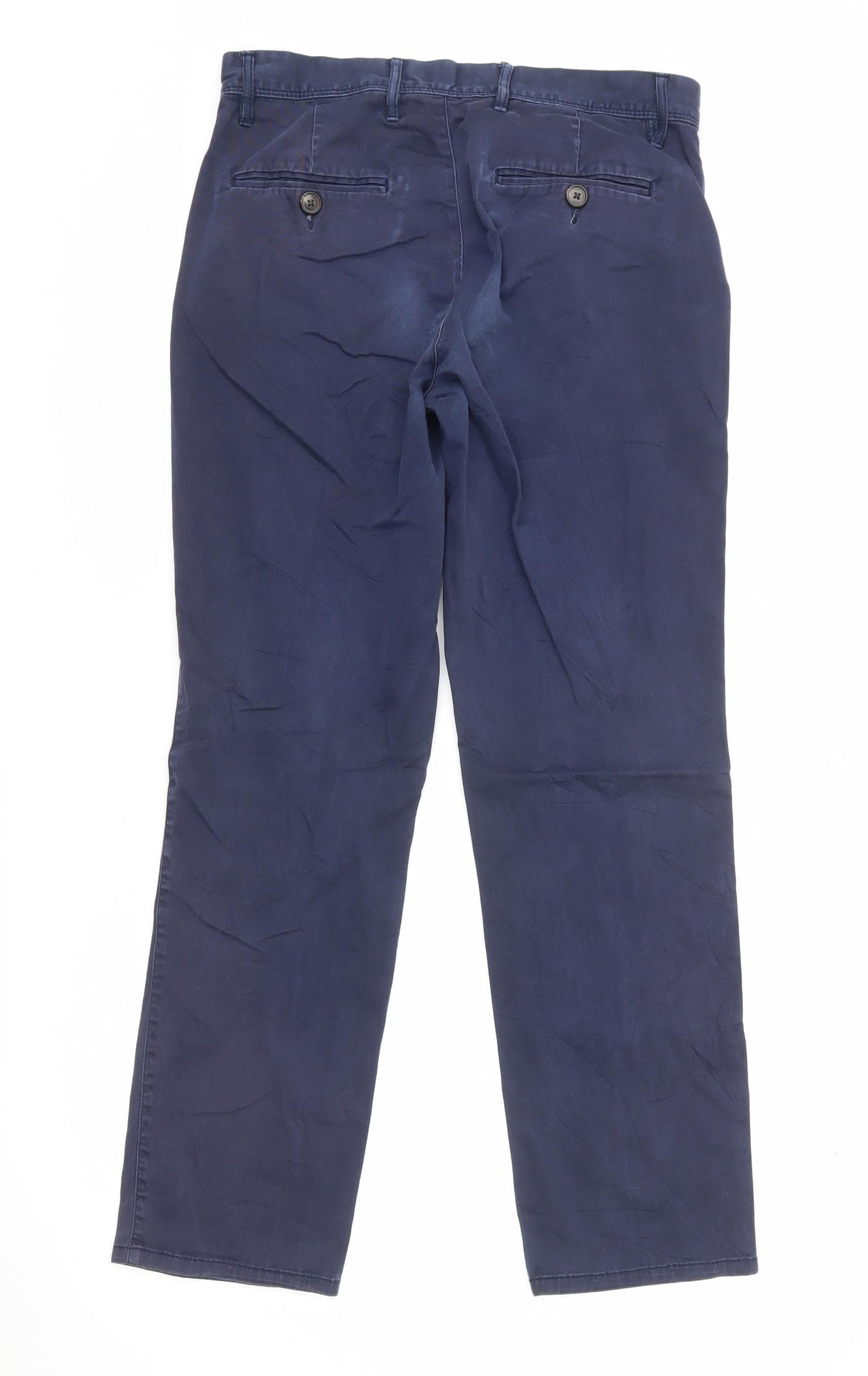 Gap Men's Blue Khakis Trousers 29W 30L Regular Fit Cotton Stretch