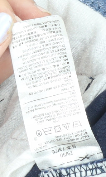 Gap Men's Blue Khakis Trousers 29W 30L Regular Fit Cotton Stretch