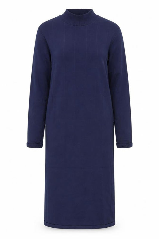 ASOS Women’s Blue Size 6 Bodycon Knit High Neck Long Sleeve Knee Length Dress