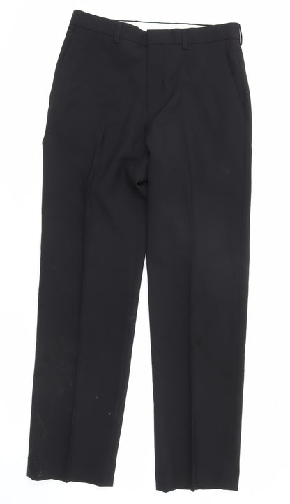 Jack Reid Men’s Black 30x31 Dress Pants Formal Straight Leg